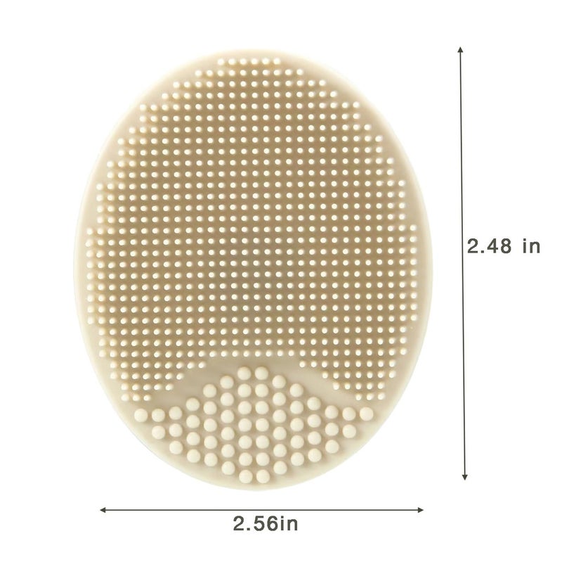 PandaEar 3 Pack Baby Brush and Comb Set Newborn, Silicone Cradle Cap Brush for Babies, Soft Newborn Hair Brush with Soft Goat Bristles, Wooden Toddler Comb Hairbrush Set for Boys and Girls - Image 3