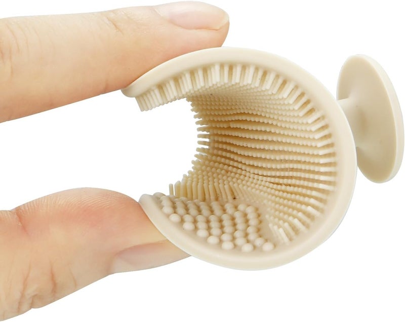 PandaEar 3 Pack Baby Brush and Comb Set Newborn, Silicone Cradle Cap Brush for Babies, Soft Newborn Hair Brush with Soft Goat Bristles, Wooden Toddler Comb Hairbrush Set for Boys and Girls - Image 4