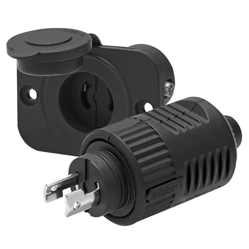 Moestoont 40A Trolling Motor Plug & Receptacle 12VBRS2 for 2 Wire 12V/24V/36V Charging/Downrigger/Trolling System - Image 1