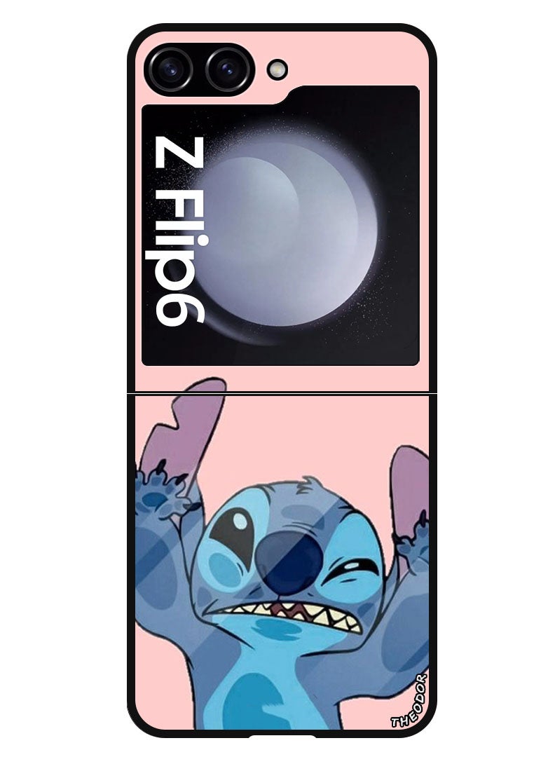 Theodor جراب واقٍ مضاد للخدش والصدمات لهاتف Samsung Galaxy Z Flip 6 Stitch - Image 1