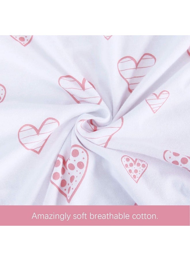 Biloban - Biloban Nursing Pillow Cover 2 Pack for Boppy Pillow 100% Stretchy Cotton Large Zipper Super Soft & Breathable Infant Support Breastfeeding Cover for Moms or Little Girl Gifts - Image 1
