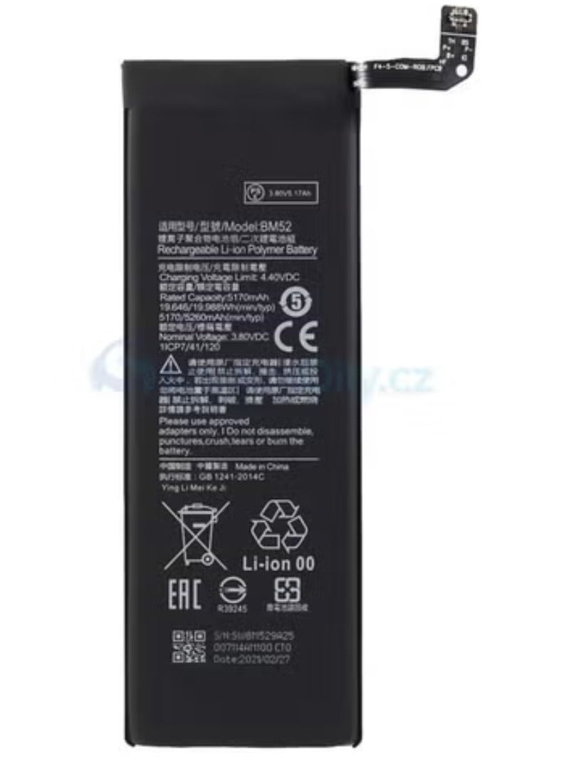 ELTRAZONE BM52 Replacement Battery for Xiaomi Mi Note 10 / Mi Note 10 Lite / Mi Note 10 Pro – High-Capacity 5260mAh Li-ion Battery, Long-Lasting Power, Safe Charging with Overheat & Overcharge Protection, Ideal for Restoring Battery Life - Image 3