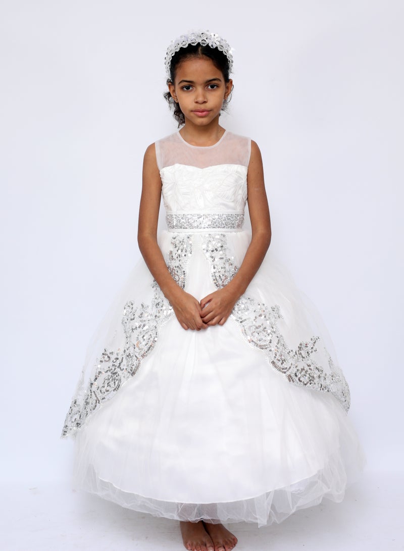 D'Daniela Sequin Trimmed Dress - Image 1