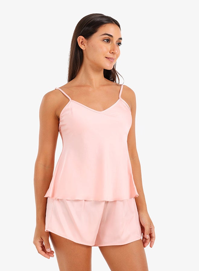 Carina Satin Asymmetric Pyjama Set - Image 2