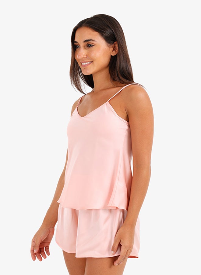 Carina Satin Asymmetric Pyjama Set - Image 3