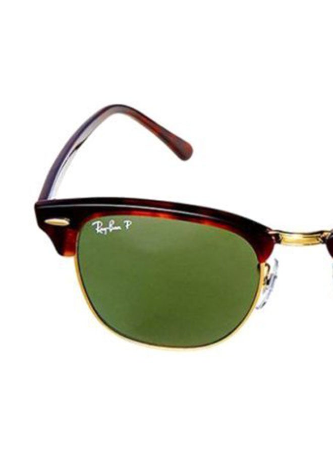 Ray-Ban Men Polarized Clubmaster Sunglasses - 0RB3016990/5851 - Lens Size: 51 mm - Brown - Image 4