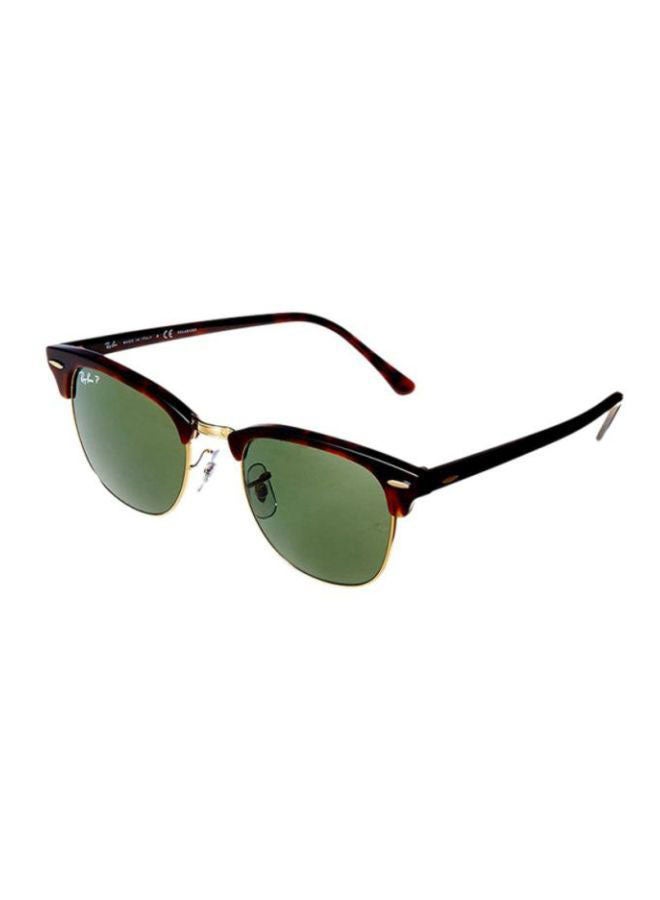Ray-Ban Men Polarized Clubmaster Sunglasses - 0RB3016990/5851 - Lens Size: 51 mm - Brown - Image 2