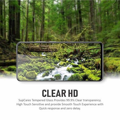 SupCares Tempered Glass for Realme P3X (6.72 Inch) With Installation Kit | Military-Grade Gorilla Screen Protector | Edge to Edge Coverage | Black - Image 3