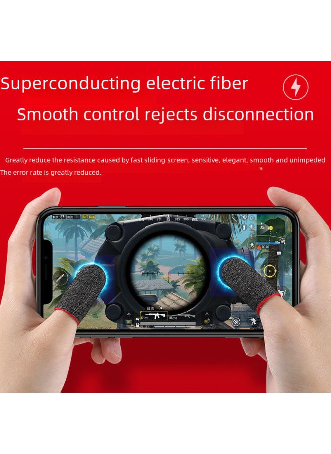 Generic Breathable Gaming Finger Sleeves King Glory Mobile Game Anti-sweat Professional E-sports Game Finger Covers-Product Color: Luxury Posture S02 Electric Competition Finger Sleeve/unlimited Sales Platform  - Image 2