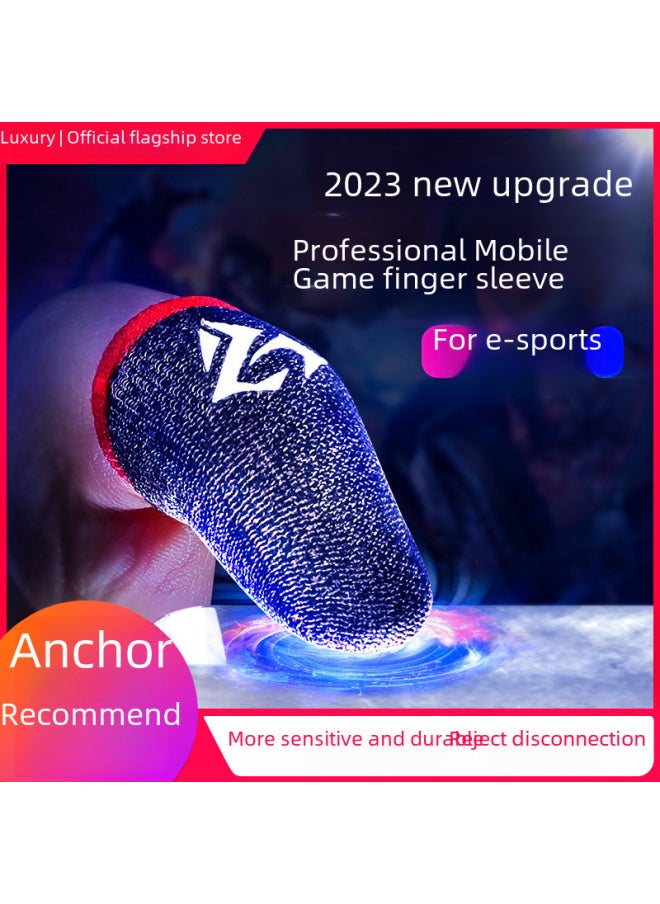 Generic Breathable Gaming Finger Sleeves King Glory Mobile Game Anti-sweat Professional E-sports Game Finger Covers-Product Color: Luxury Posture S02 Electric Competition Finger Sleeve/unlimited Sales Platform  - Image 1