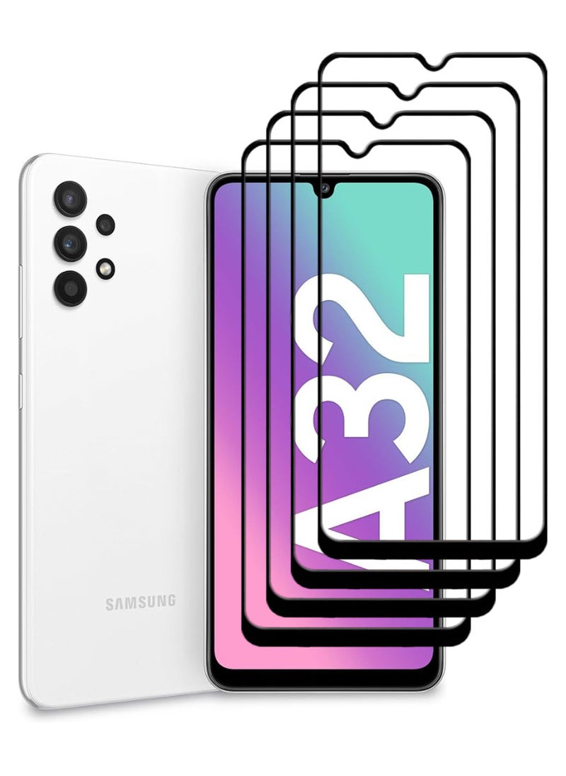 ACLIX 4 Pieces Antistatic ESD Dustproof Premium Quality High Definition Tempered Glass Screen Protector Designed For Samsung Galaxy A32 5G - Image 1
