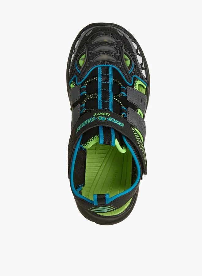SKECHERS Boys Razor Splash Hook & Loop Flat Sandals