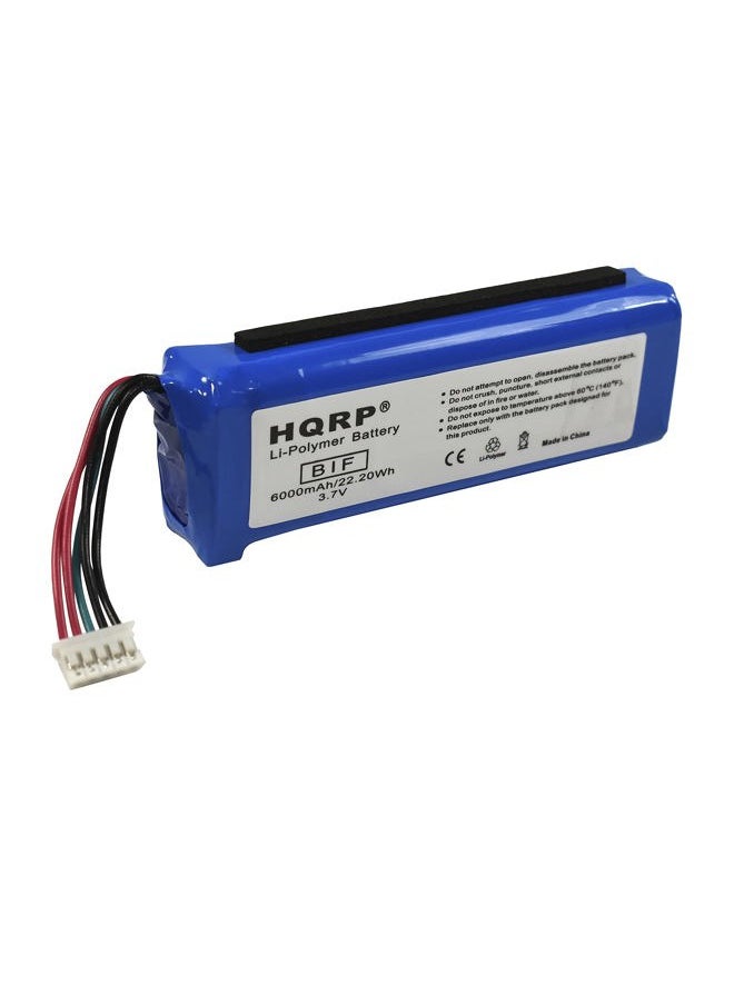 HQRP 6000mAh Battery Compatible with JBL Charge 2+, Charge 2 Plus, Charge 3(2015 Version only), GSP1029102R P763098 Portable Bluetooth Speaker  - Image 5