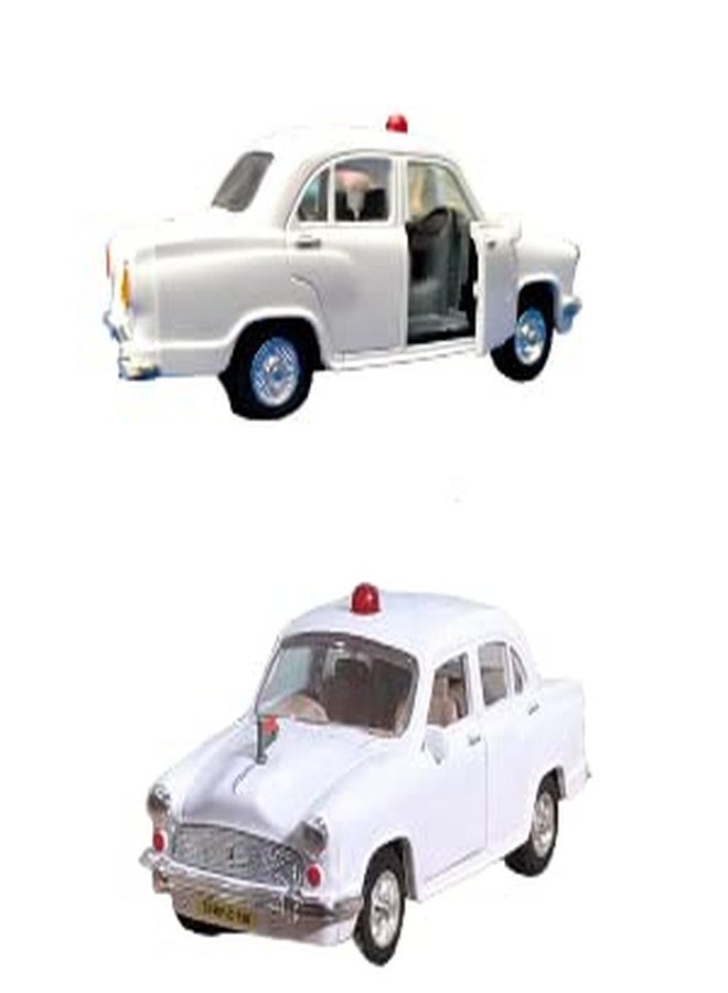 Caught Trendy Combo of 2 Cute Miniature Pull Back Action Front Door Openable Plastic Model Toy Ambassador VIP Car with Realistic Interiour Design for Kids and Best Birthday Return Gift. Pack of 2 - Image 5