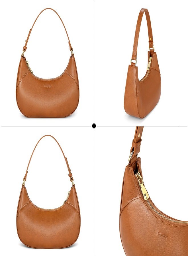 nuoku Hobo & Designer Brown Handbag for Women with Shoulder Strap - Image 4