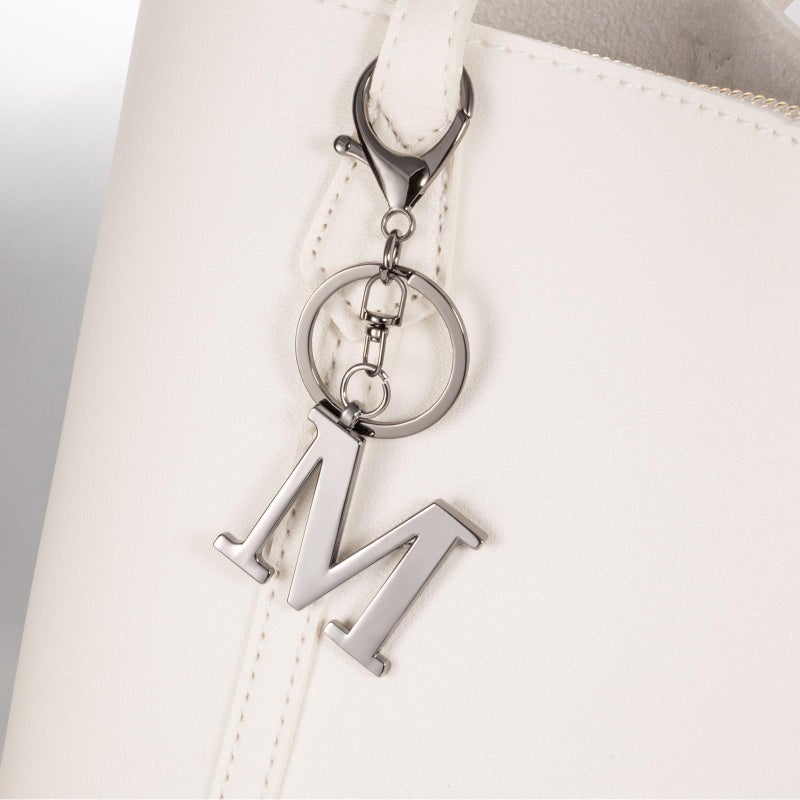 LAXPICOL Black Keychain Letter K Keychains for Women Men Bag Charms Purse Charms For Handbags Metal Alphabet Initial Letter Key Ring Keychain - Image 4