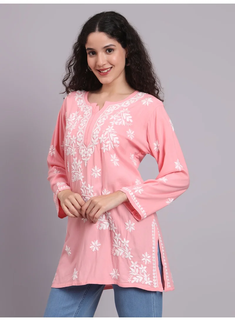 Alaya  Women Chikankari Hand Embroidered Rayon Kurti -AL4071 for Women | Best Price UAE
