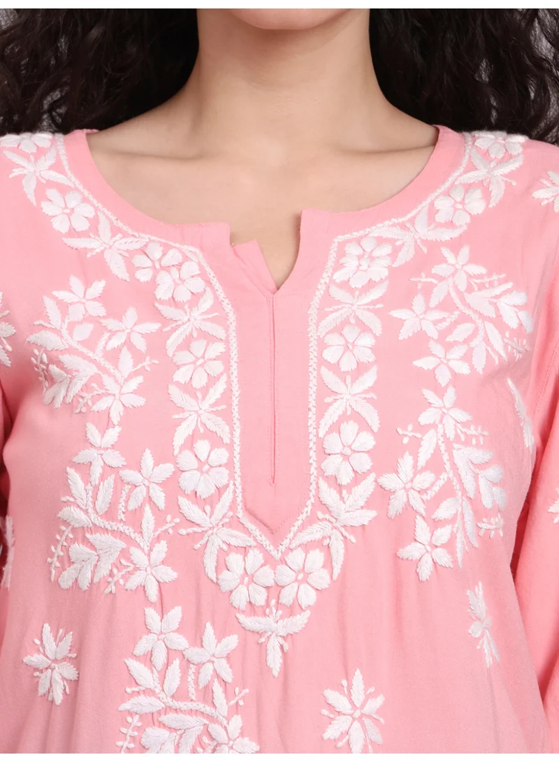 Alaya  Women Chikankari Hand Embroidered Rayon Kurti -AL4071 for Women | Best Price UAE