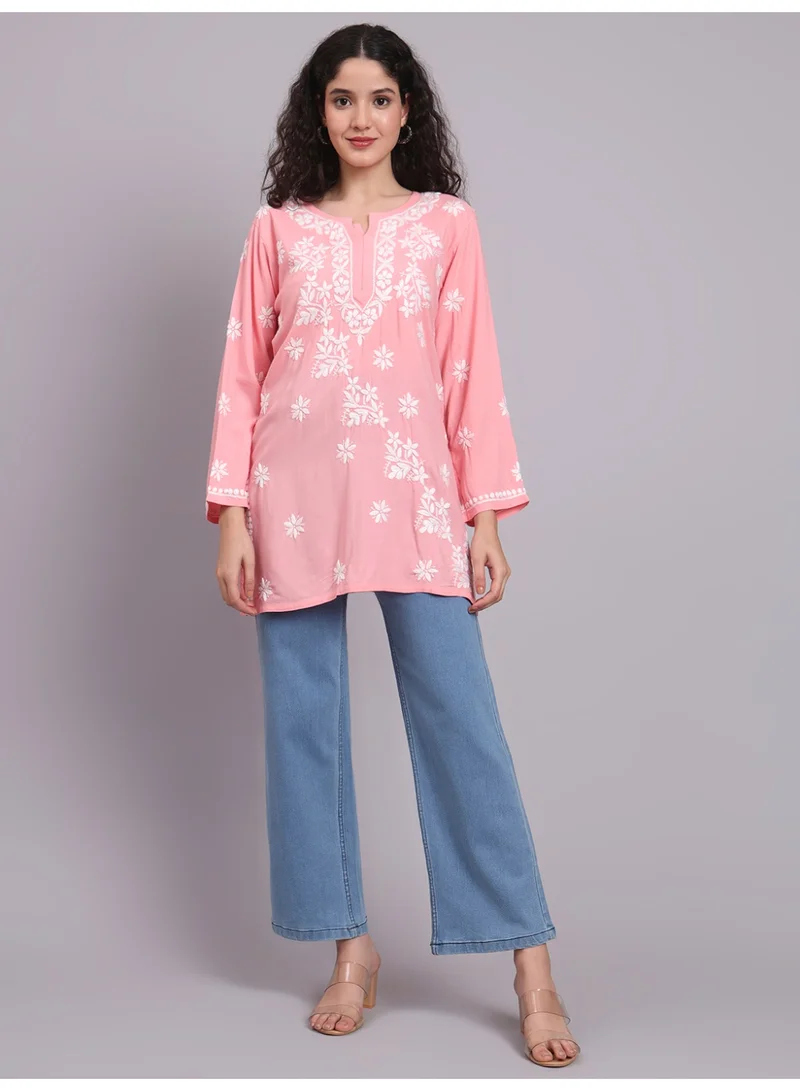 Alaya  Women Chikankari Hand Embroidered Rayon Kurti -AL4071 for Women | Best Price UAE