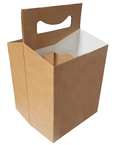 ICE N COLD Brown Kraft 150 Pieces Beer Bottle Holder that fit 4 bottles Sturdy Cardboard Holds Four bottles  FAST SAME DAY SHIPPING