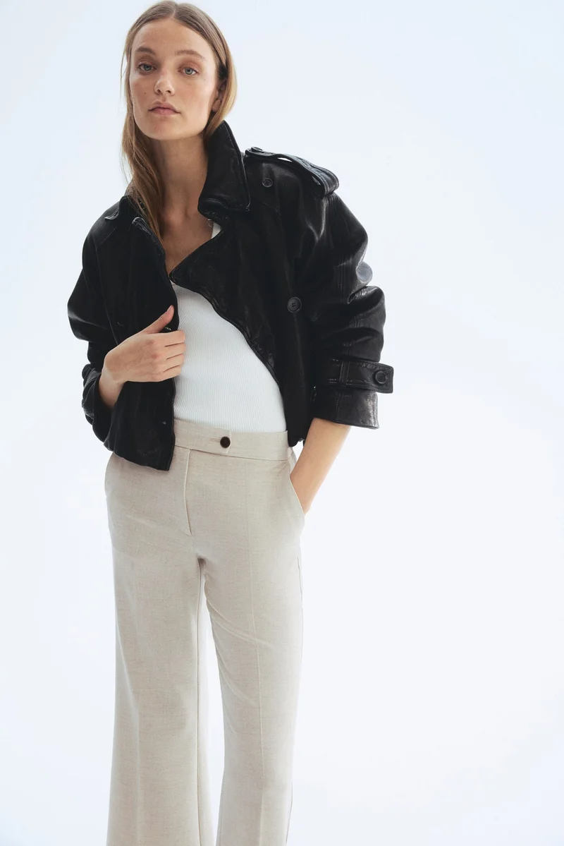 اتش اند ام بنطلون بقصة بووت-كت بطول الكاحل