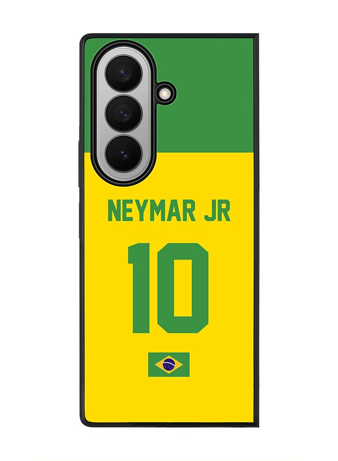 Stylizedd For Samsung Galaxy Z Fold7 Case,Slim fit Camera Protection, Shockproof Thin Phone cover  - Football - Brazil,  Neymar Jr