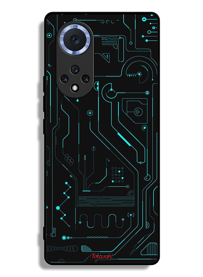 Tolwak Huawei nova 9 Protective Case Cover Digital Art Circuits Minimalism Multiple Display - Image 2
