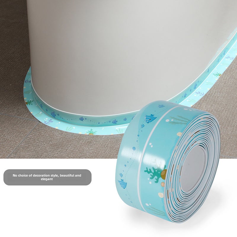 Waterproof Mildewproof Sealing Tape for Bathroom "Mysterious Ocean" 3.8cm wide waterproof glue 