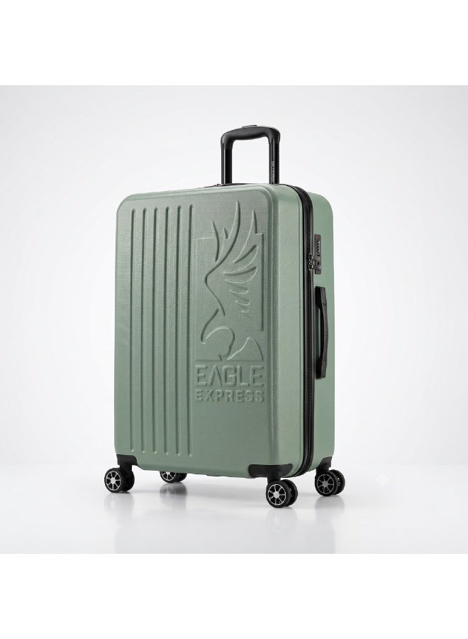 Eagle Express Superior 28 Inch Large Luggage Tea Green, ABS Hard Shell Check-In Trolley Suitcase with Lightweight Travel Design, 360 Spinner Wheels, Secure Lock System and 2 Year Warranty - Image 1