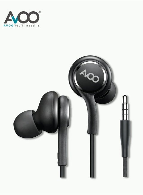 Wired Earphones 3.5mm Jack – Clear Sound with Noise Isolation – Strong and Durable Cable