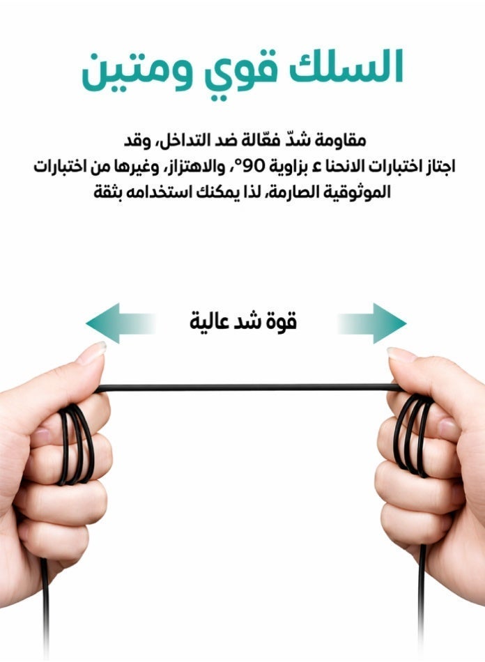 أفو سماعة أذن سلكية  مقبس 3.5 مم – صوت نقي وعزل ضوضاء – سلك قوي ومتين - Image 3
