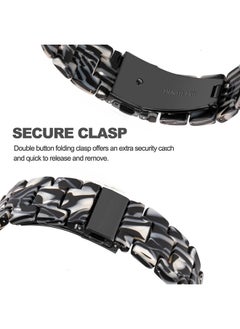DEALELE Bands Compatible with iWatch 42mm 44mm 45mm 49mm, Colorful Resin Replacement Strap for Apple Watch Series 8 / 7 / 6 / 5 / 4 / 3 / SE / Ultra Women Men, Zebra  - Image 3