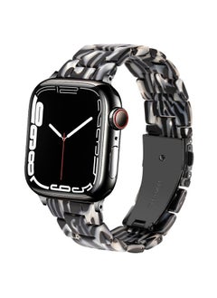 Bands Compatible with iWatch 42mm 44mm 45mm 49mm, Colorful Resin Replacement Strap for Apple Watch Series 8 / 7 / 6 / 5 / 4 / 3 / SE / Ultra Women Men, Zebra