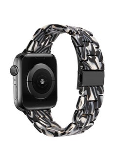 DEALELE Bands Compatible with iWatch 42mm 44mm 45mm 49mm, Colorful Resin Replacement Strap for Apple Watch Series 8 / 7 / 6 / 5 / 4 / 3 / SE / Ultra Women Men, Zebra  - Image 2