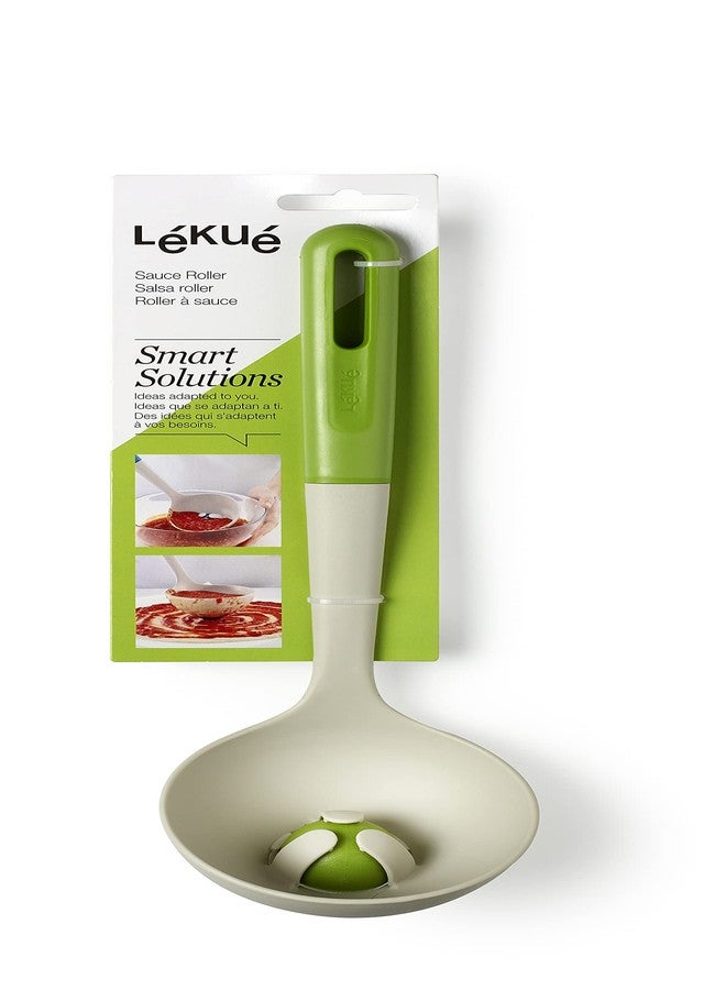 Lekue Sauce Roller Kitchen Ladle, Green/White - Image 5