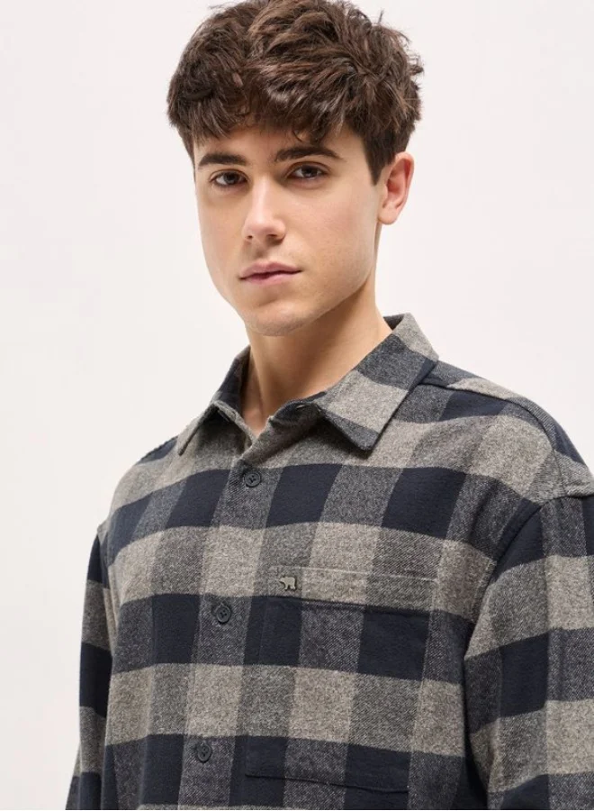 THE BEAR HOUSE Men's Shirt for Casual and Formal Wear | Classic Button-Down Style for Office, Daily Use, Travel, Events & All-Season Outfits | Versatile & Stylish Wardrobe Essential for Every Occasion