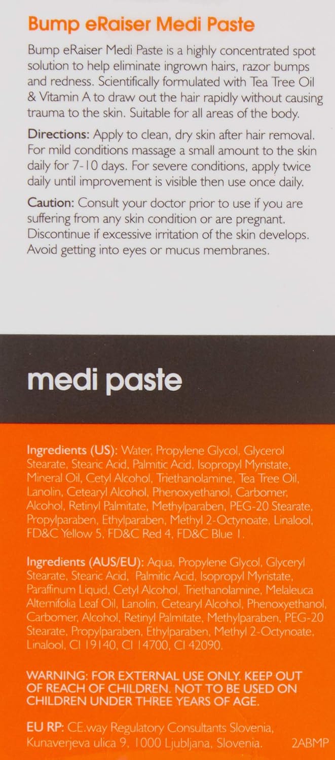 Bump Eraiser Medi Paste 30ml The Spot Treatment for Ingrown Hairs Pimples Razor Bumps and Razor Burns - Image 3