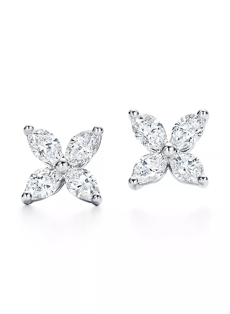 تيفاني اند كو أقراط تيفاني فيكتوريا من البلاتين مع الماس، صغيرة - Image 1