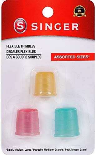 Singer 00480 Sew Cute Flexible Thimble, 3-Pack - Image 1