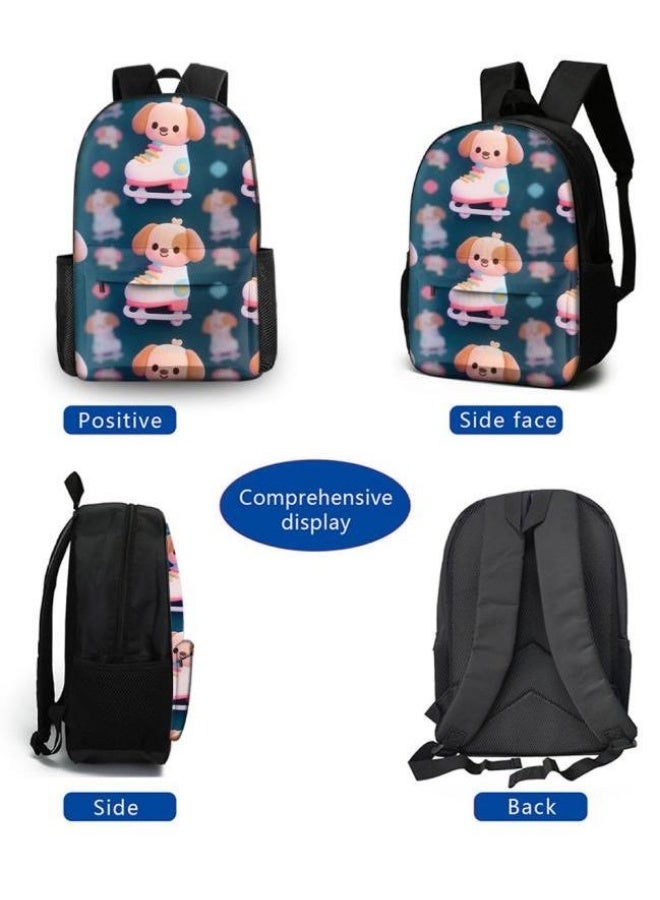 Bright Li Fire Unlock the new fashion of childish fun! Three-piece set of bags, cartoon elements for children and teenagers (students, children, friends' outings, mountain climbing, schooling, etc. can be used) - 32 - Image 3