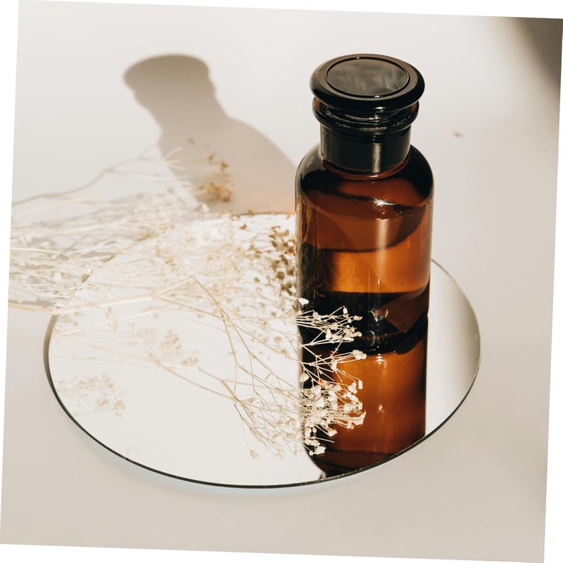 8 قطع أوراق مرايا استبدال مستديرة من الأكريليك لمستحضرات التجميل وملحقات المرايا لمشاريع الحرف اليدوية وخفيفة الوزن للسفر المنزلي - Image 3