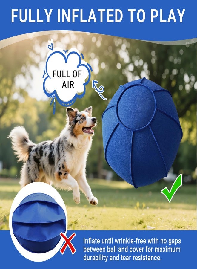 VOXGET Herding Ball Toy for Dogs and Horses, 25" Thickened Durable Herding Ball Set for Australian Shepherd, Interactive Dog Training Toys for Large Breeds Outdoor Play and Exercise Agility (Blue,L) - Image 4
