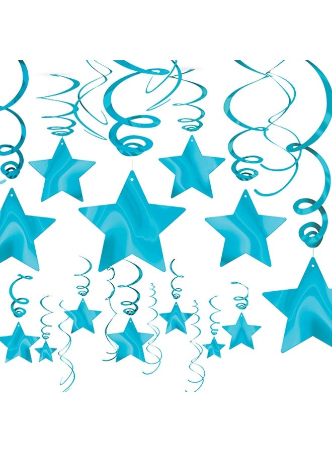 Amscan Caribbean Stars Swirl Decorations 30pcs