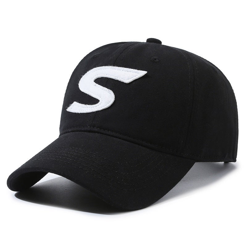Letter Cap Unisex Korean Casual Sun Protection Outdoor Baseball Hat Cotton - Image 1