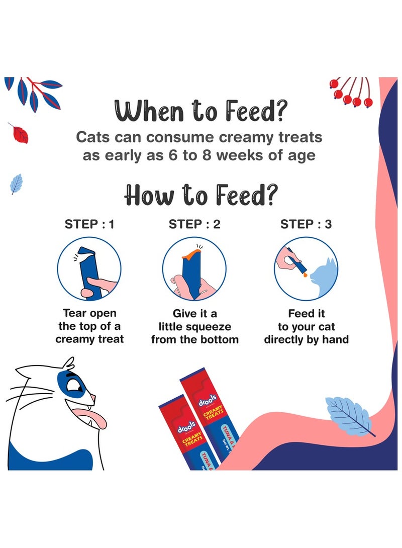 Drools علاجات القطط الكريمية القابلة للّعق بالتونة والبونيتو في جرة - Image 5