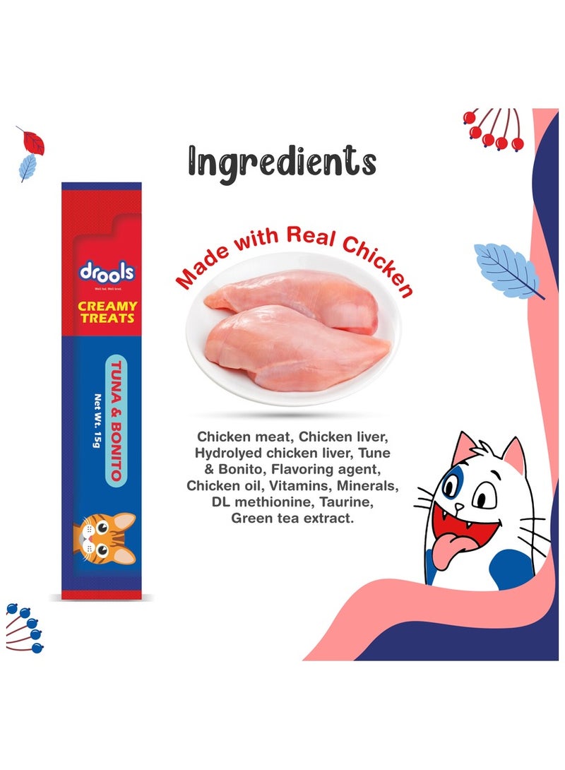 Drools علاجات القطط الكريمية القابلة للّعق بالتونة والبونيتو في جرة - Image 4