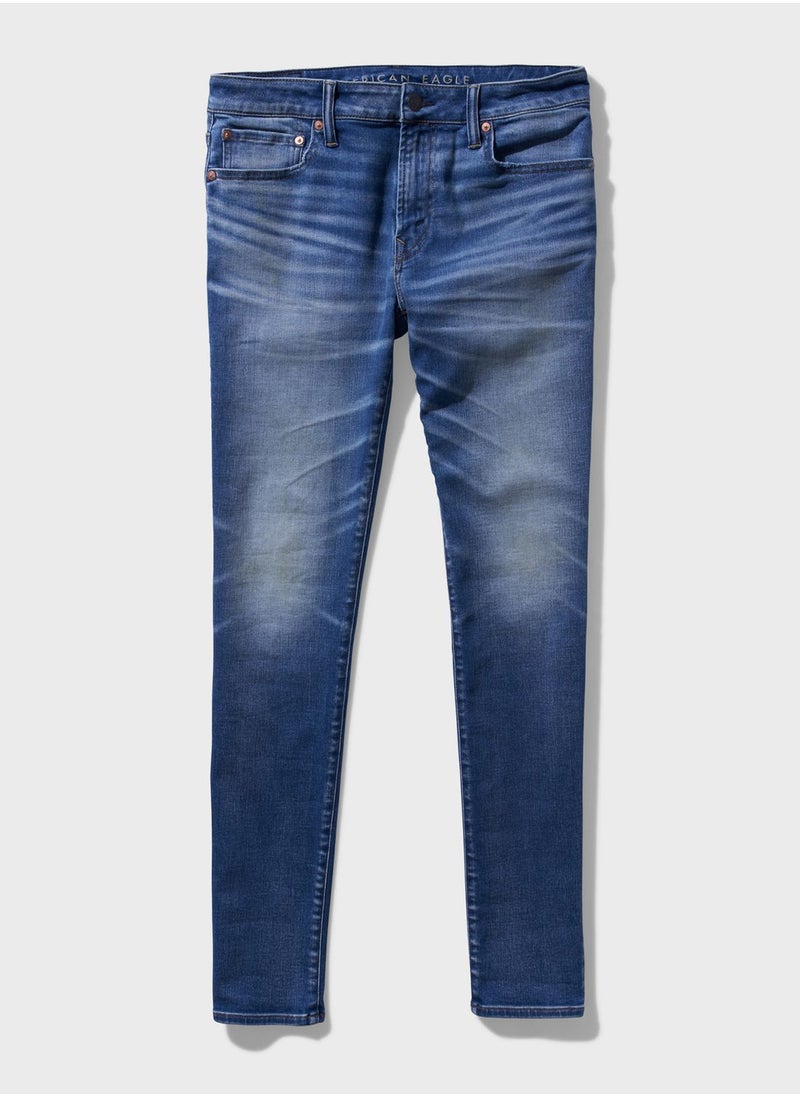 American Eagle - Mid Wash Slim Fit Jeans - Image 1