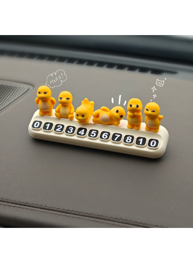 KENWIU Temporary car parking card number mobile license plate plus 5 sets of number plates - Image 2
