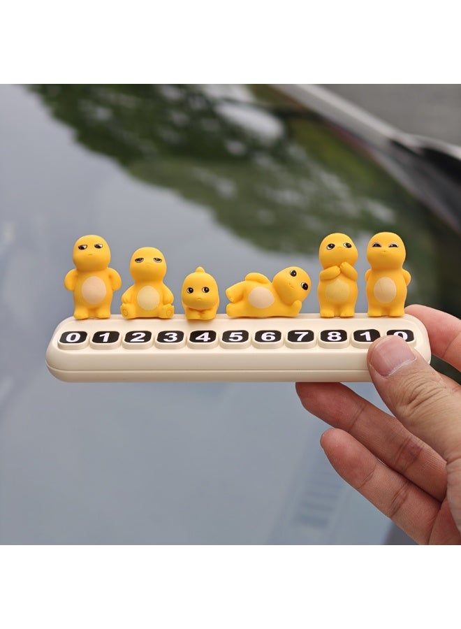 KENWIU Temporary car parking card number mobile license plate plus 5 sets of number plates - Image 5