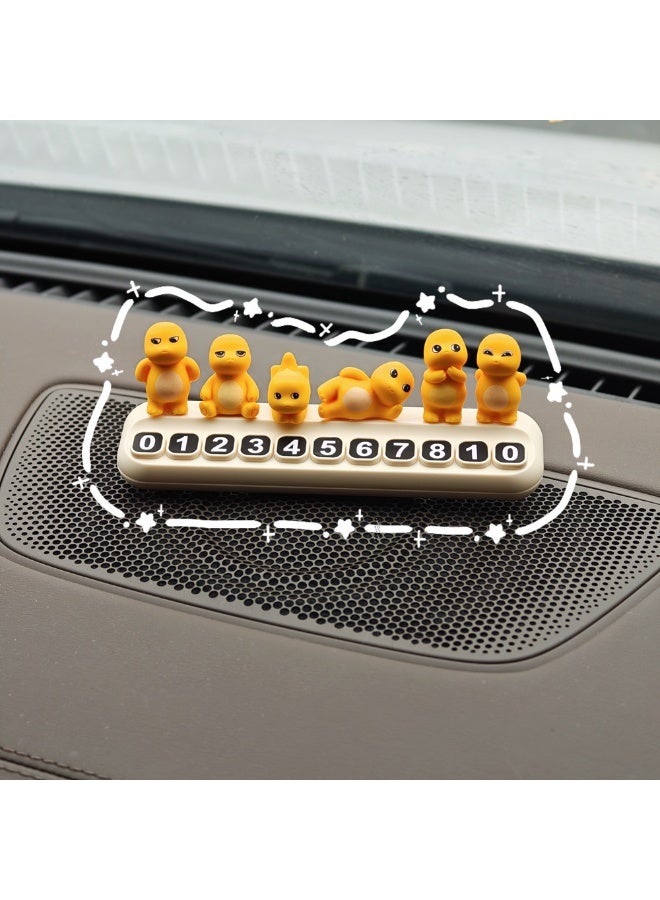 KENWIU Temporary car parking card number mobile license plate plus 5 sets of number plates - Image 3
